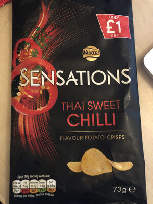 Thai sweet chilli flavour potato crisps - 5000328990231