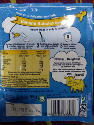 Creme dessert banane Angel Delight, Banana Flavour - 5000354770036