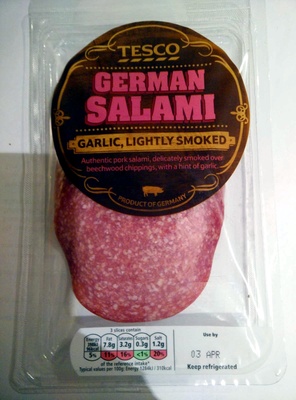 German salami garlic, lightly smoked - 5000358553765