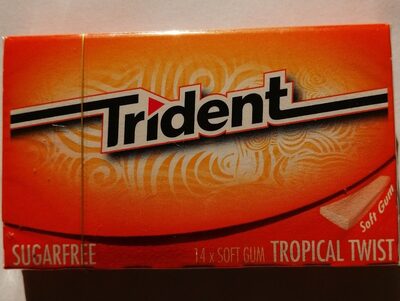Trident soft gum tropical sugar free - 50075058