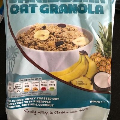 Caribbean oat granola - 5010026507266