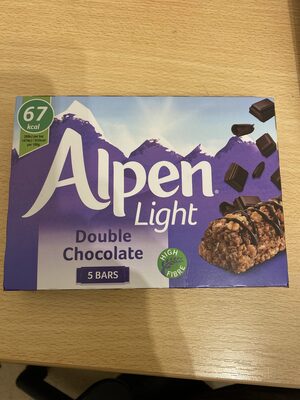 Alpen Light Double Chocolate Müsli Riegel, Double ... - 5010029214482