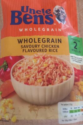 Wholegrain Savoury Chicken Flavoured Rice - 5010034001558