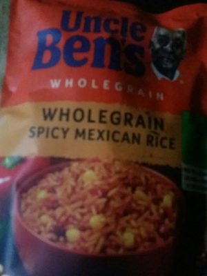 Uncle Bens Express Wholegrain Spicy Mexican Rice - 5010034001572