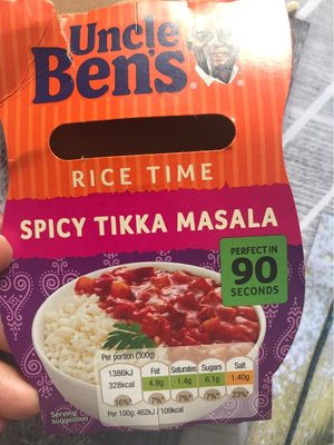 Uncle Bens Rice Time Spicy Tikka Masala - 5010034002067