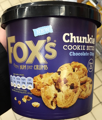 Chunkie Cookie Bites Chocolate Chip - 5010035064439