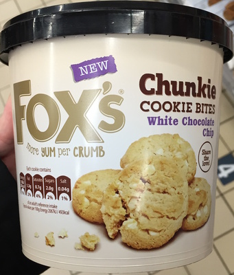 Chunkie Cookie Bites White Chocolate Chip - 5010035064446