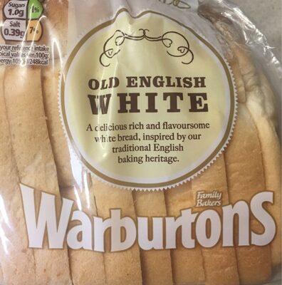 Warburtons Old English Medium Sliced White Bread 400G - 5010044006529