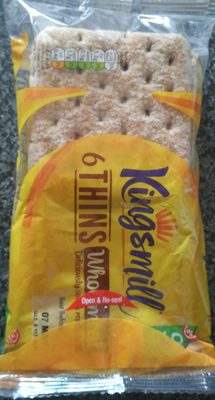 Kingsmill Wholemeal Sandwich Thins 6 Pack - 5010092702114