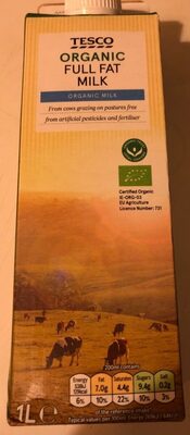 Organic full fat milk - 5010204094120