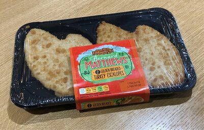 2 Golden Breaded Turkey Escalopes - 5010236073353
