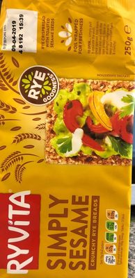 Ryvita Crispbread Sesame Seed - 5010265000054