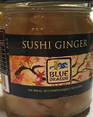 Gingembre Pour Sushi Blue Dragon 145 Gr, 1 Bocal - 5010338016135