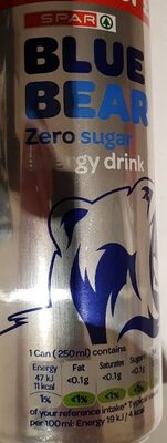 Blue bear zero sugar energy drink - 5010358250793