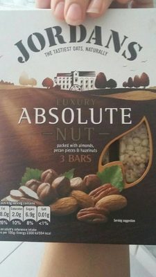 Jordans Absolute Nut Bars 3X45g - 5010477321374