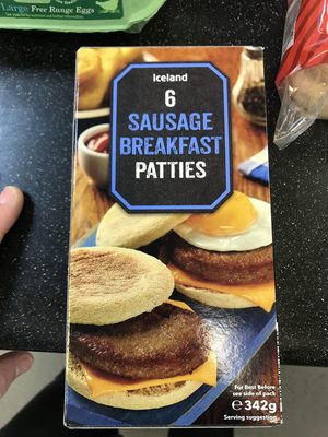 6 sausage breakfast patties - 5010482716554