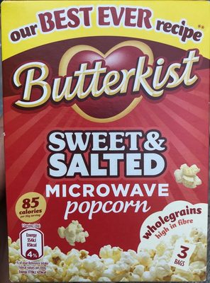 Microwave Popcorn Sweet & Salted 3X70G - 5010511474936