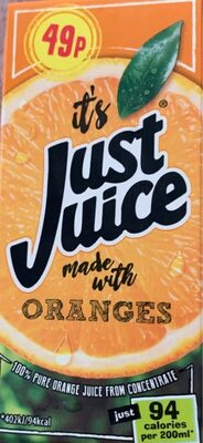100% Pure Orange Juice - 5010663816554