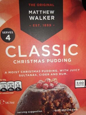 MATTHEW WALKER CLASSIC CHISTMAS PUDDING - 5010744000735