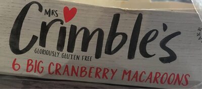 Mrs Crimbles Cranberry Macaroons - 5010822990187