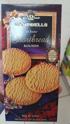 Shortbread rounds - 5010909003311