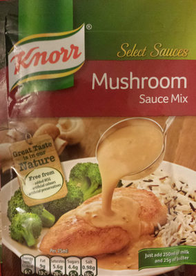 Select Sauces Mushroom Sauce Mix - 5011002605464