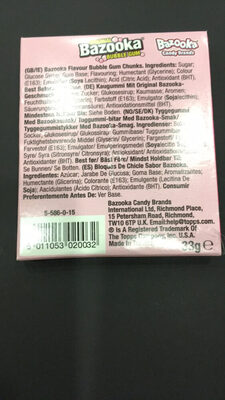 Original Bazooka Bubble gum - 5011053020032