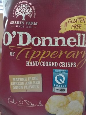 O'Donnell's of Tipperary hand cooked crisps - 5011096005881