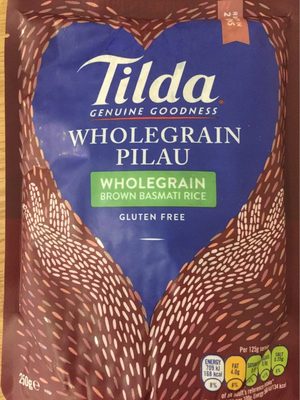 Tilda Wholegrain Pilau Steamed Basmati Rice - 5011157900025