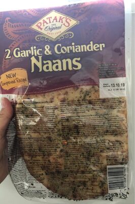 2 Garlic & Coriander Naans - 5011308301961