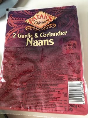 Garlic & coriander naan - 5011308306744