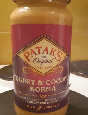 Yogurt & Coconut Korma Sauce - 5011308519960