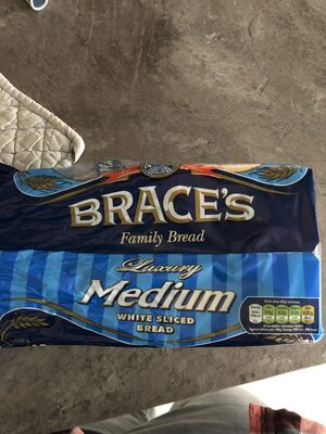 Braces Family Bread Luxury Medium White Sliced Bread - 5011376001718