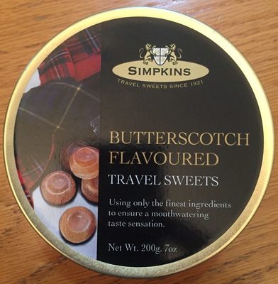 Butterscotchflavoured travel sweets - 5011563210893
