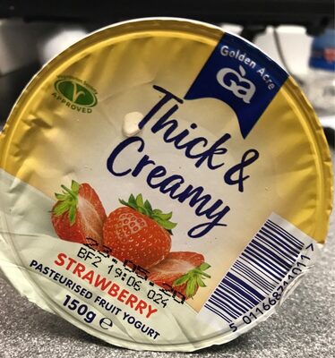 Golden Acre thick snd creamy pasteurised yoghurt - 5011668711011