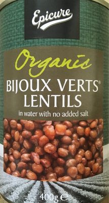 Organic bijoux verts lentils - 5011673104679