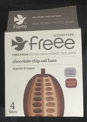 Freee chocolate chip oat bars - 5011766300223