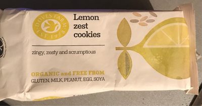 Doves Farm Gluten Free,Organic,FT Lemon Zest Cookies 150G - 5011766888981
