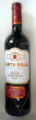 Carta Roja Monastrell Jumilla Gran Reserva 2007 - 5011932010994