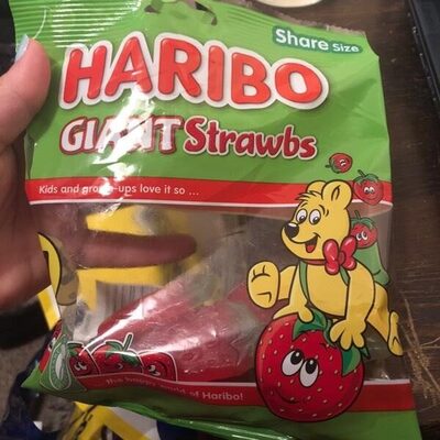 Haribo giant strawbs - 5012035950453