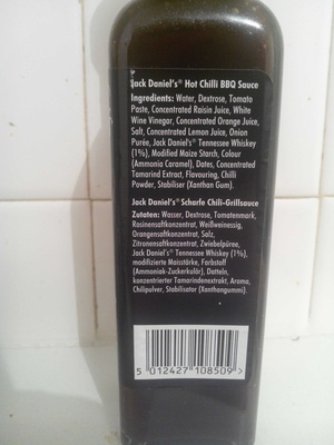 Jack Daniels Barbecue Sauce Hot Chili - 5012427108509