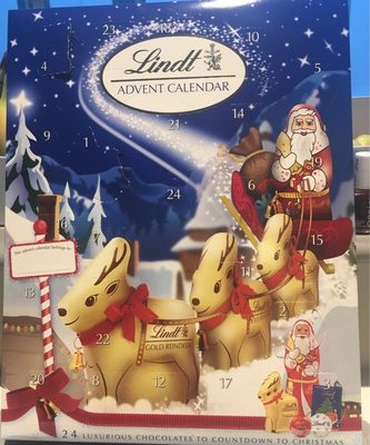 Lindt And Sprungli Advent Calendar 160G - 5012454067282