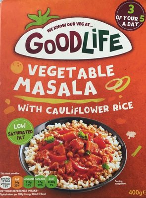Vegetable Masala with cauliflower rice - 5012869542176