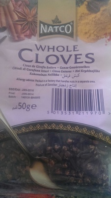 whole cloves - 5013531211970