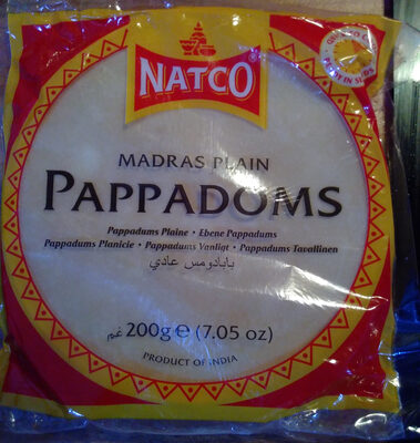Madras Plain Pappadoms - 5013531730648