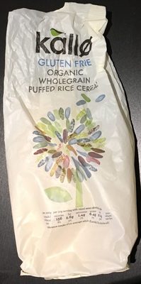 Gluten free organic wholegrain puffed rice cereal - 5013665101413