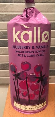 Galettes de riz et maïs Blueberry Vanilla - 5013665111917