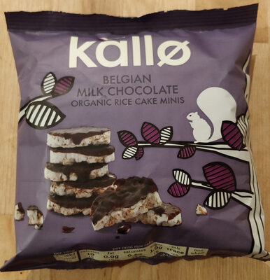 Kallo Mini Milk Chocolate Rice Cakes - 5013665111993