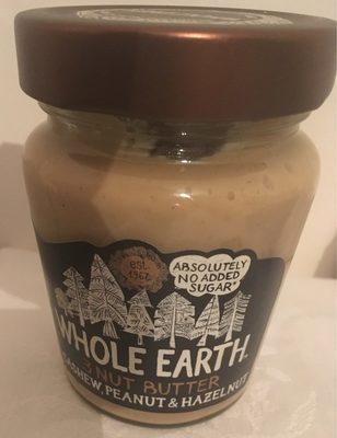 Whole Earth Cashew, Peanut & Hazelnut Butter - 5013665112457