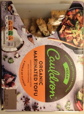 Cauldron Foods Marinate Tofu 160G - 5013683305466